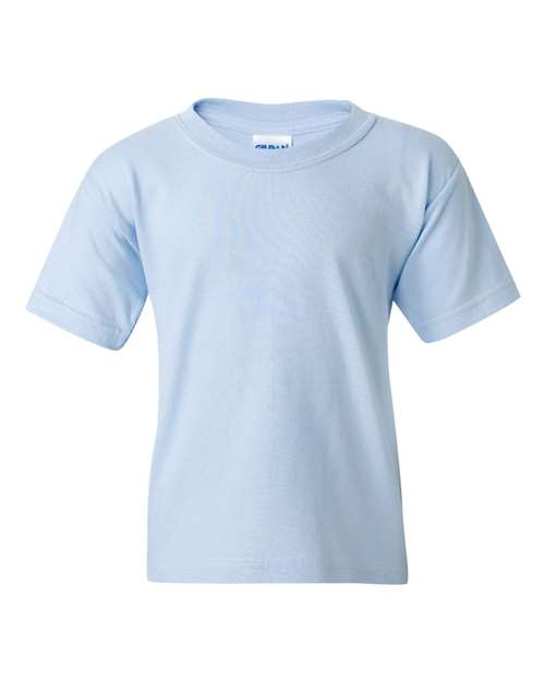Light blue t-shirt on a white background