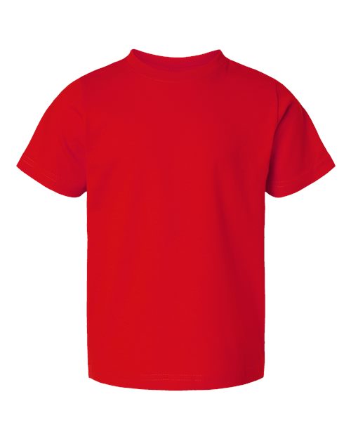 Red t-shirt on a white background