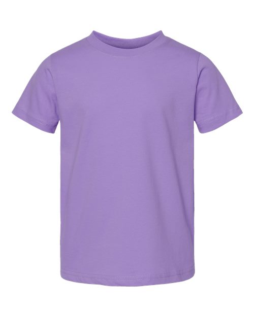 Purple t-shirt on a white background