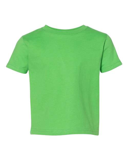 Green t-shirt on a white background