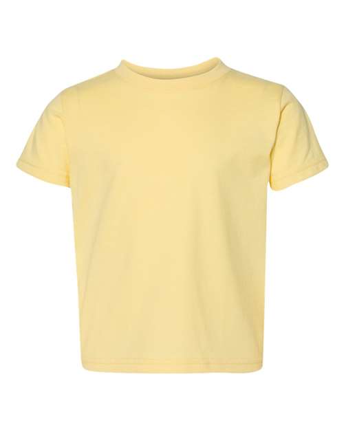 Yellow t-shirt on a white background